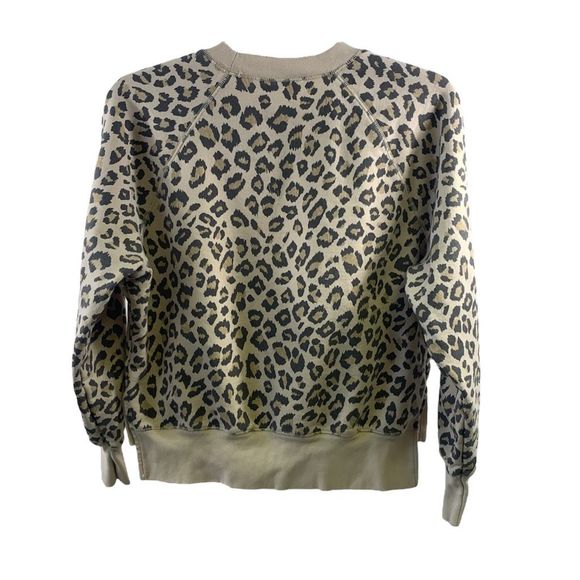 Frame Animal Print Sweatshirt Size XS - Picture 2 of 14